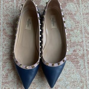VALENTINO Rockstud Ballet Flats Size 39.5